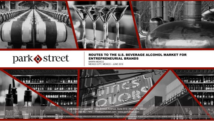 routes to the u s beverage alcohol market for