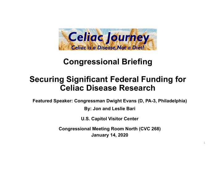 congressional briefing securing significant federal