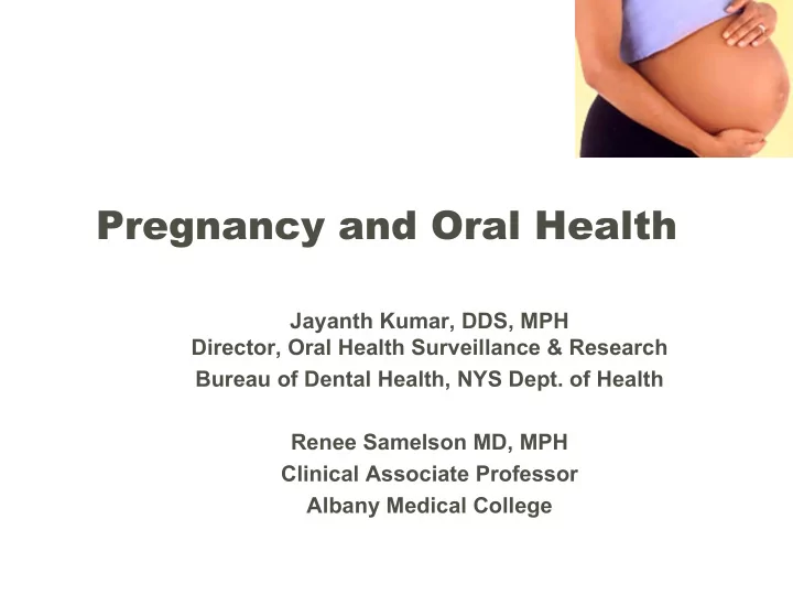 pregnancy and oral health