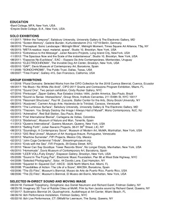 SELECTED IN-DIRECT SOUND AND MOVING IMAGE  09/24/18: Farewell Topophony, Octophonic duo Daniel