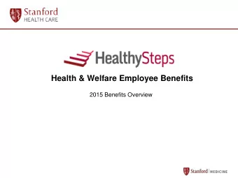 Health &amp; Welfare Employee Benefits  2015 Benefits Overview  AGENDA  Benefits Team
