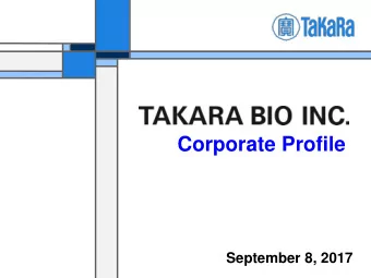 Corporate Profile  September 8, 2017  Corporate Data  History   Corporate Data   as