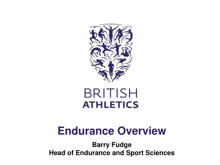 endurance overview