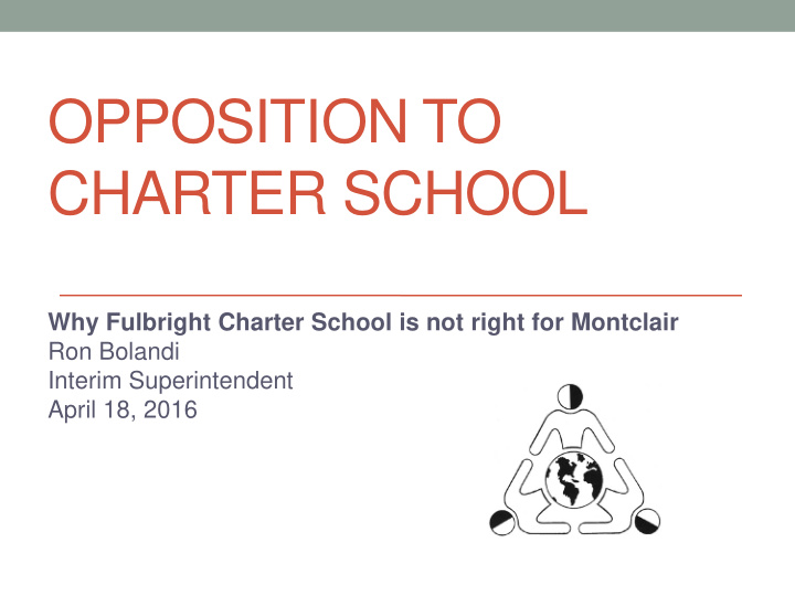 opposition to charter school