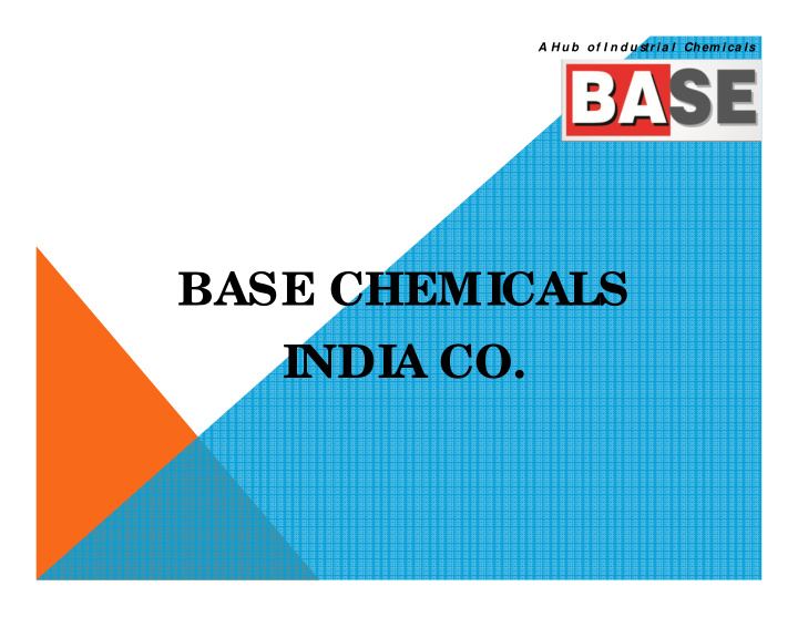 base chemicals