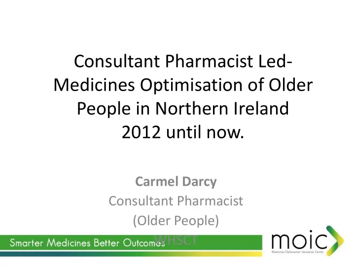 consultant pharmacist led