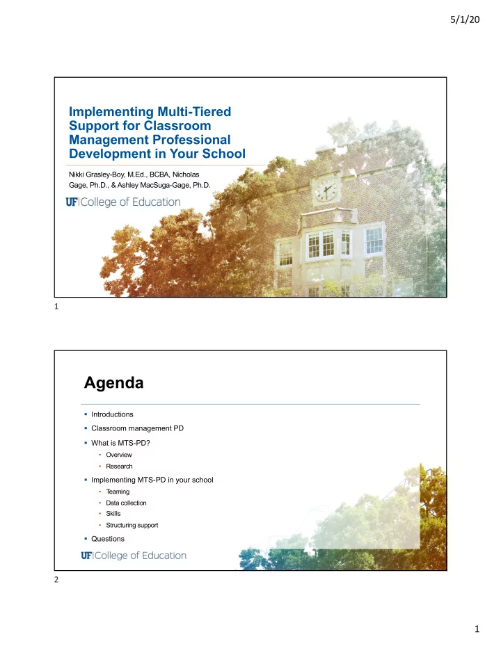 agenda