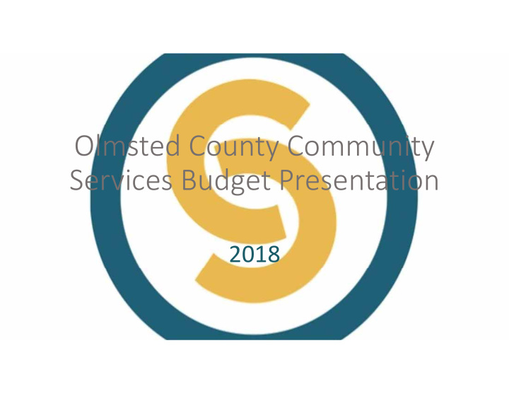 olmsted county community services budget presentation