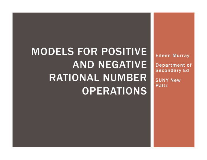 models for positive