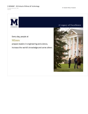 M Every day, people at    1nes prepare leaders in engineering and science,  increase the world's