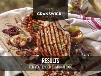 RESULTS  FOR YEAR ENDED 31 MARCH 2016  AGENDA  INTRODUCTION  Martin Davey, Chairman  HIGHLIGHTS