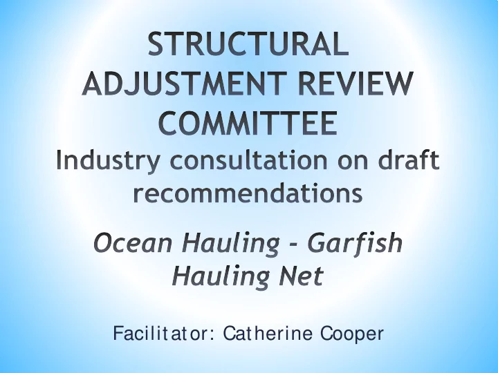 facilitator catherine cooper