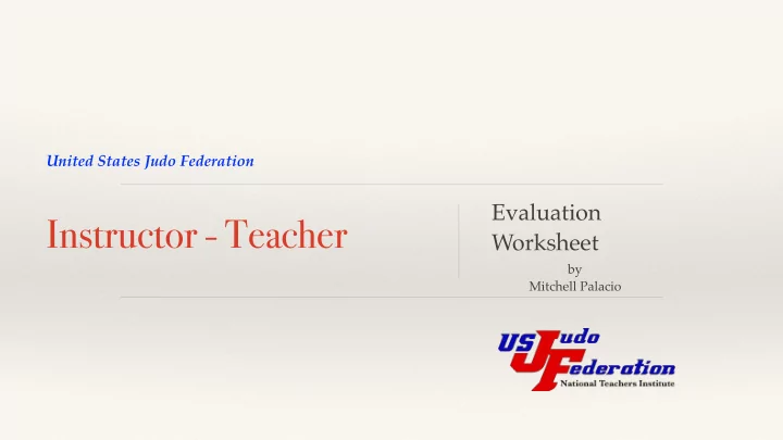 instructor teacher