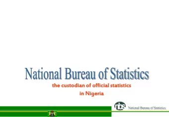 the cu  cust  stodi  odian of of  f offi  fici  cial  l st  statistics  istics  in Nige  geri  ria
