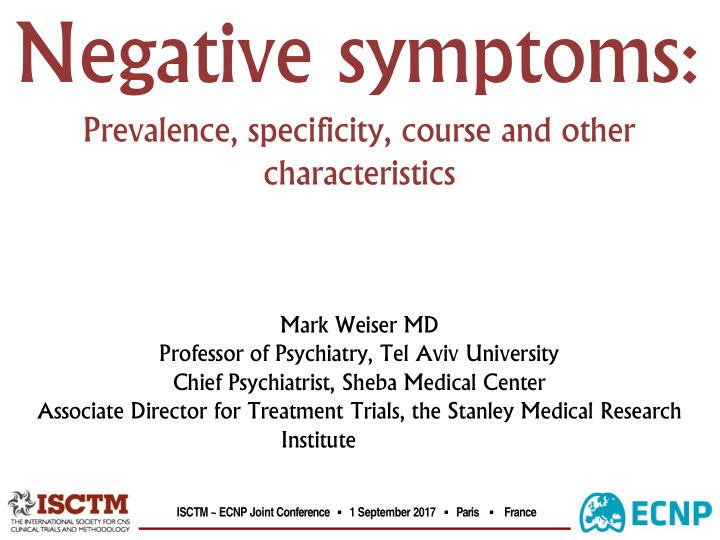 negative symptoms
