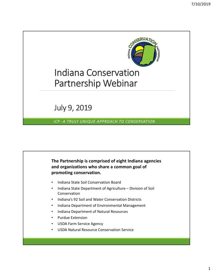 indiana conservation partnership webinar