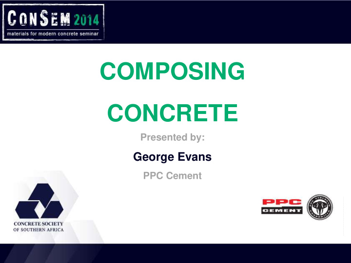 composing concrete