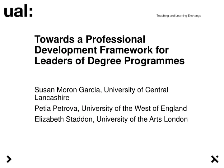 towards a professional