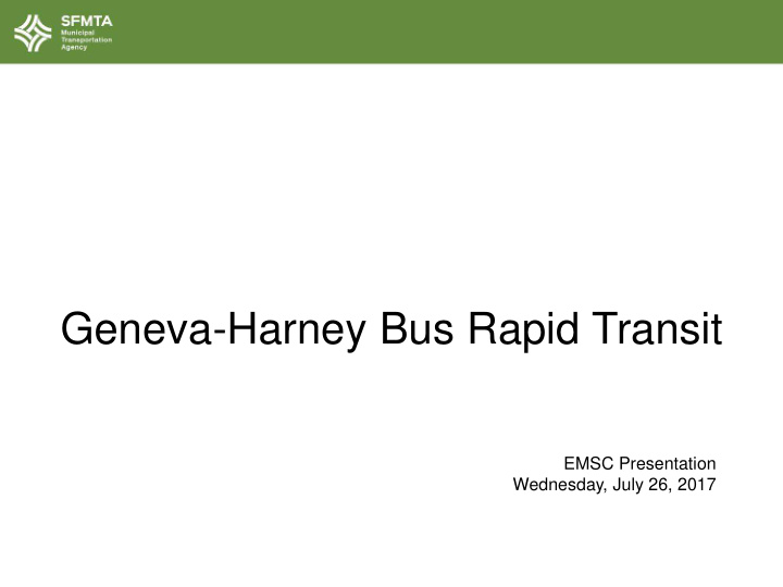 geneva harney bus rapid transit