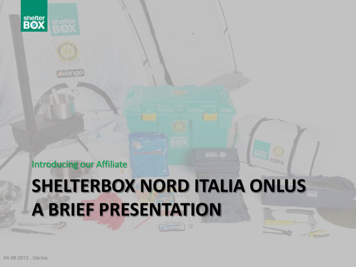 shelterbox nord italia onlus