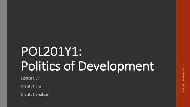 pol pol201y1 po politics of development