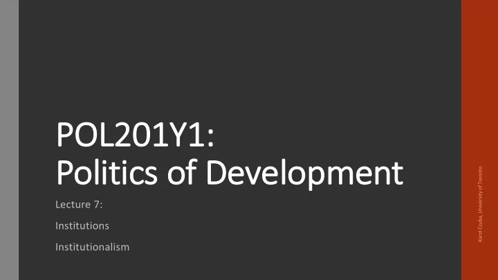 pol pol201y1 po politics of development