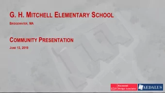 S CHEMATIC D ESIGN | N EW C ONSTRUCTION  STUDY OPTION C6.1  On April 10, 2019 the MSBA