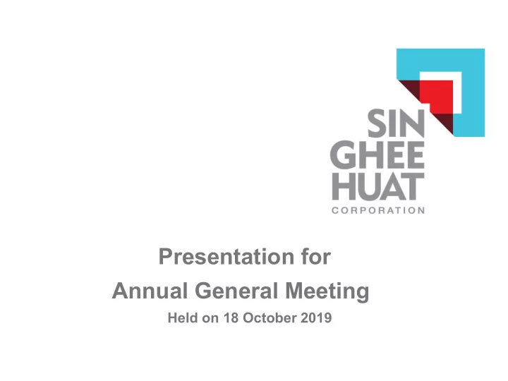 annual general meeting