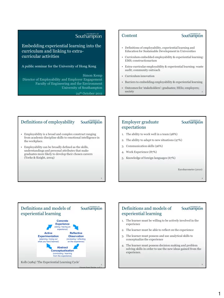 curriculum innovation director of employability and