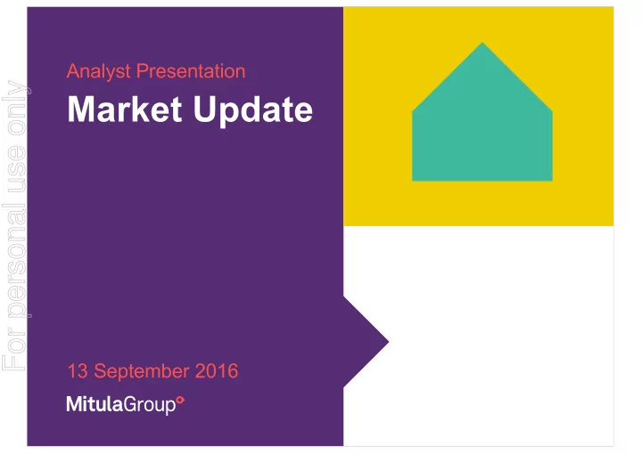 market update