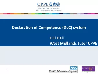 West Midlands tutor CPPE  0  What is CPPE?    Centre for Pharmacy Postgraduate Education based
