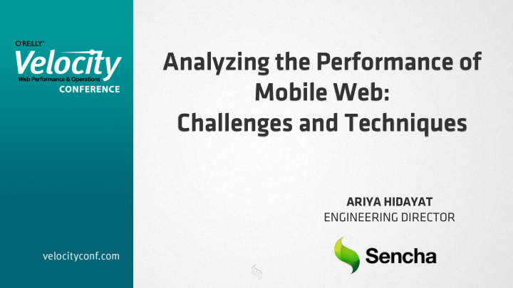 analyzing the performance of mobile web challenges and