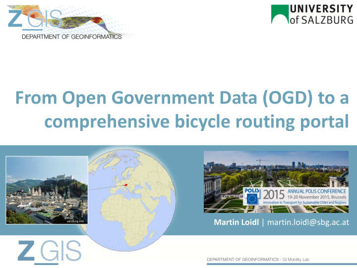 from open government data ogd to a