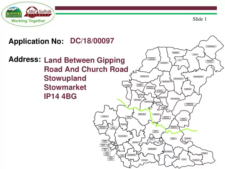 address land between gipping road and church road