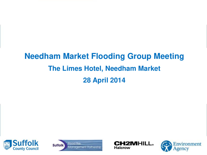 needham market flooding group meeting