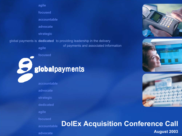 dolex acquisition conference call