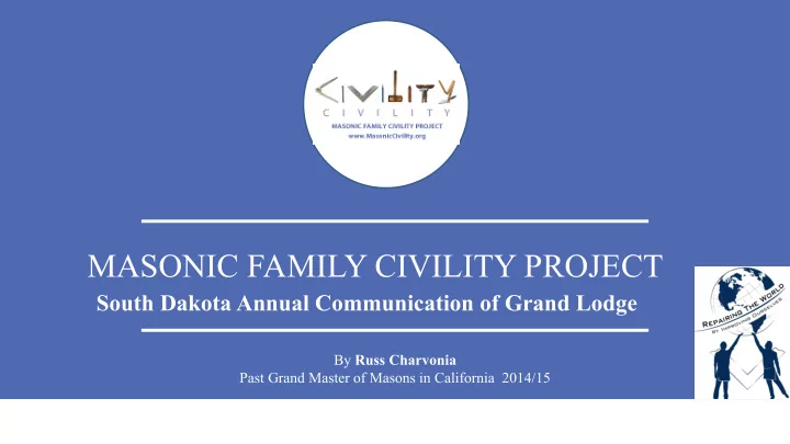 masonic family civility project