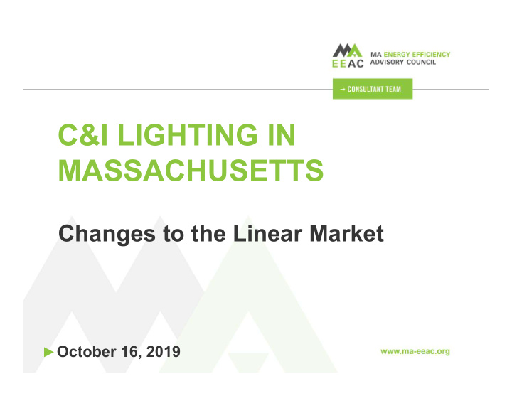 c i lighting in massachusetts