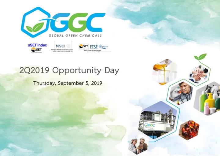 2q2019 opportunity day