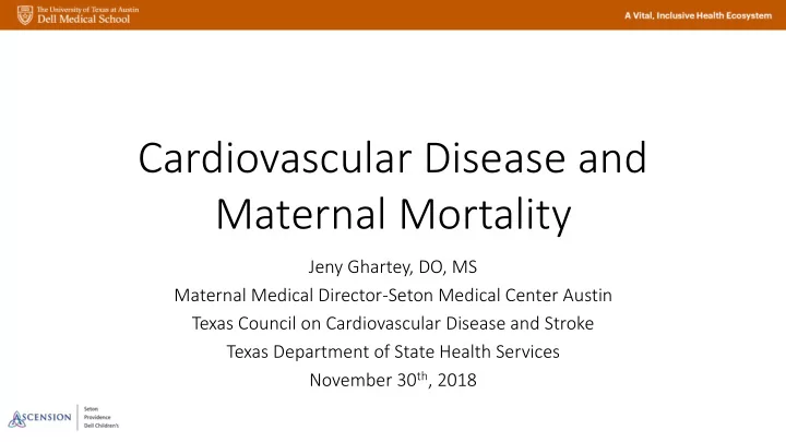 maternal mortality