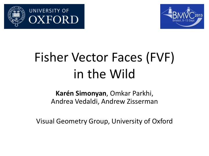 fisher vector faces fvf in the wild