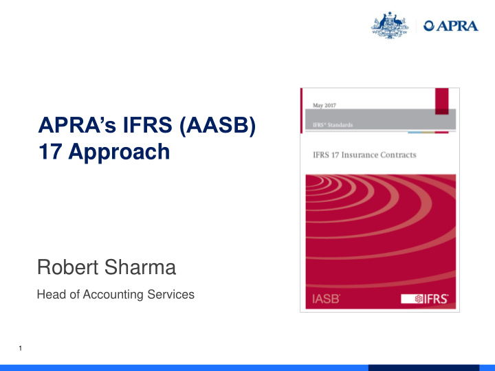 apra s ifrs aasb 17 approach