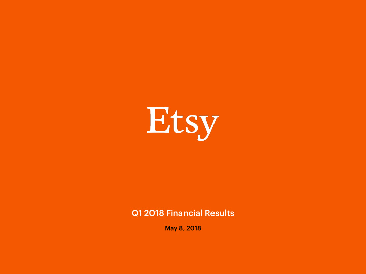q1 2018 financial results
