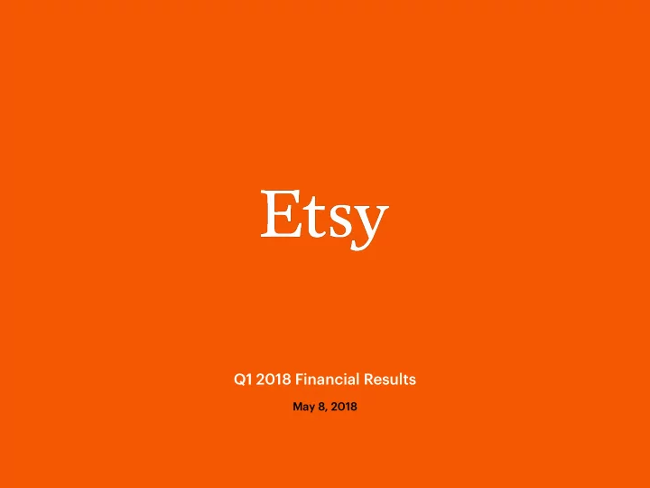 q1 2018 financial results