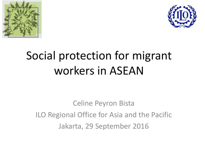 social protection for migrant workers in asean
