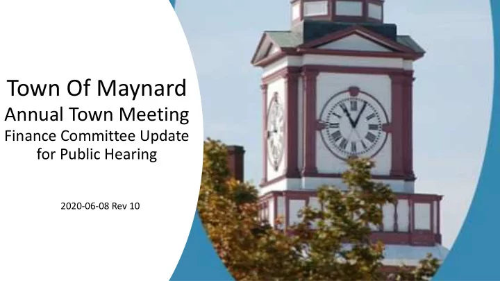 town of maynard