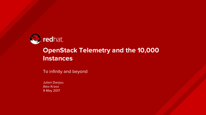 openstack telemetry and the 10 000 instances