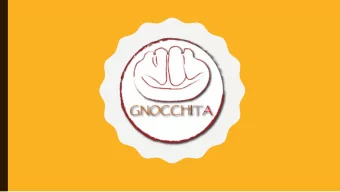 The first fast food format of gnocchi and condiments 100% made in Italy PROJECT  GNOCCHITA