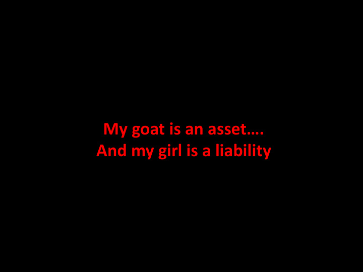 my goat is an asset