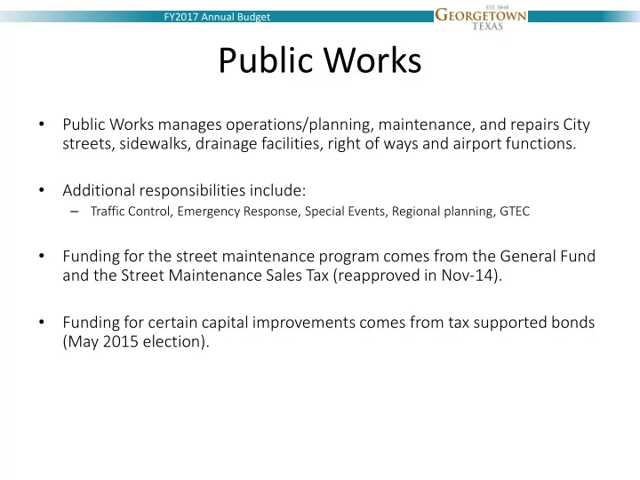 public works